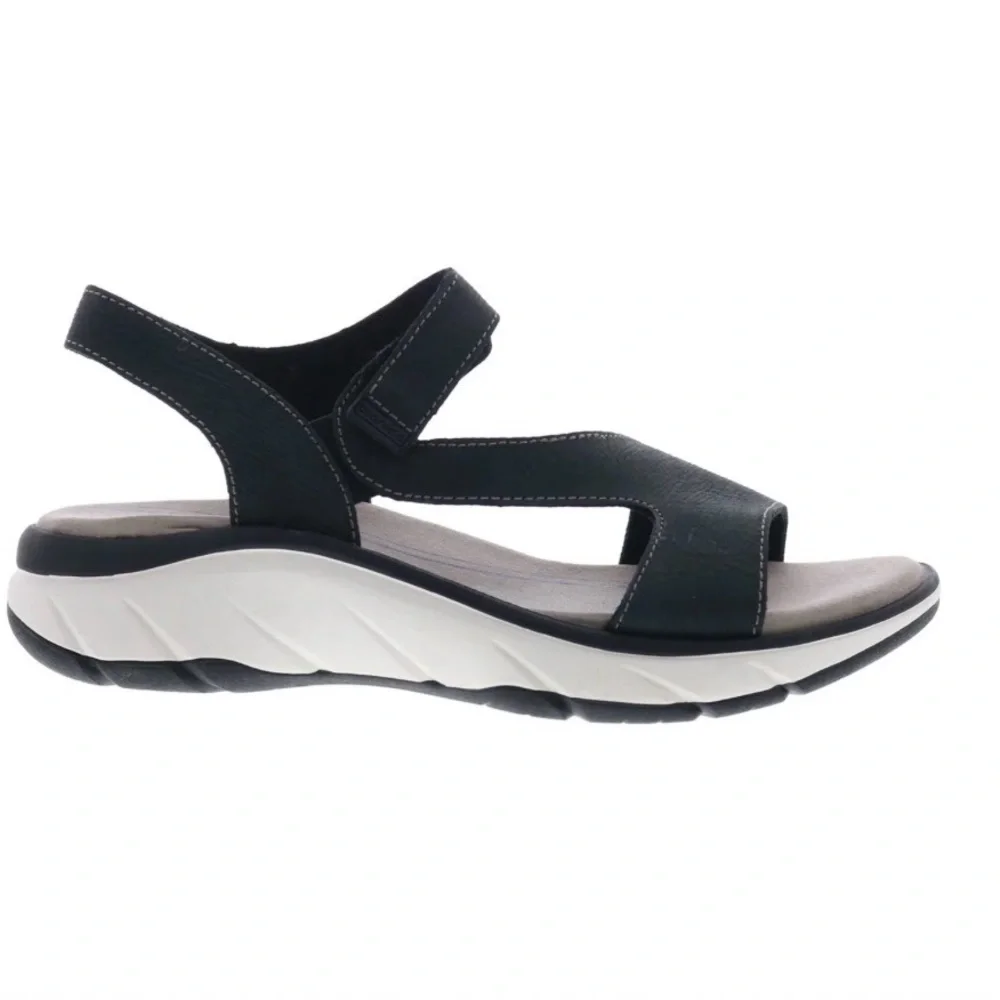 Bionica Cybele 3 BI0026001 Women Black Leather Strap Sport Sandals Shoes Size 8M - Picture 4 of 6